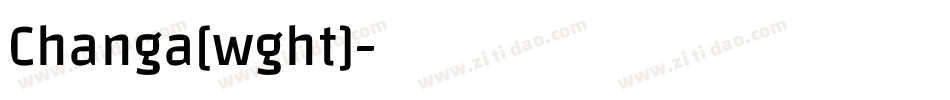 Changa[wght]字体转换